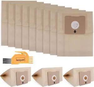 Zing Vacuum Bags for Bissell 12 Pack Zing Bags 2154 4122 Compatible with Bissell Zing Canister Vacuum 1668 Zing Canister Bags Replacement