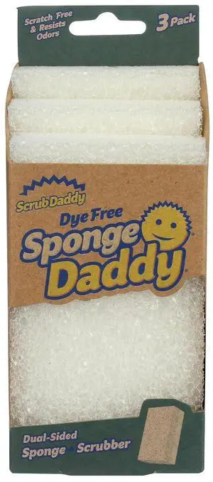 SCRUB DADDY Dye Free Sponge Daddy 3 Count 3 CT