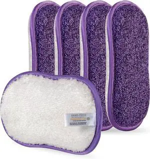 Kitchen Dish Sponge Scrubber Non Scratch Dishcloth No Odor Reusable Washable Multipurpose Scrub Pads Sponges Heavy Duty for Dawn Dish Soap Cleaning of Sink Pans