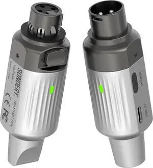 Wireless XLR Transmitter Receiver Wireless Microphone Adapter Audio Wireless for PA Audio Mixers DSLR Cameras