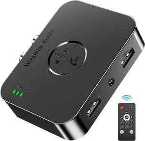 M2R Bluetooth 5.4 Receiver for RCA Adapter for Stereo/Speaker/Wired Speaker/Home Audio Music Streaming Stereo System Support AUX/RCA/USB