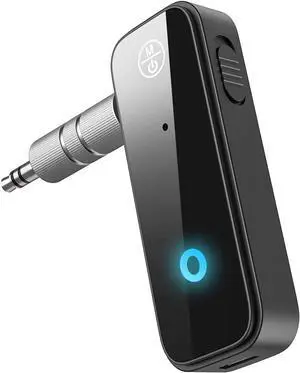 Aux Bluetooth 5.3 Adapter for Car 2 in 1 Wireless Bluetooth Transmitter and Receiver for Headphones Car Home Audio Speaker Portable 3.5mm Wireless Audio Receiver Hands-Free Call