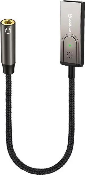Bluetooth 5.3 to Aux Adapter for Car or Amp USB to 3.5mm Female Bluetooth Receiver add Bluetooth to Wired Headphone Car Speaker or Amplifier for Hands-Free Call Voice Navigation Music
