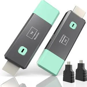 4K Wireless HDMI Transmitter and Receiver 165ft/50m 1080P Output Portable Plug & Play Wireless HDMI with Micro and Mini Extender Kit for Streaming Video and Audio to Monitor from Laptop & TV Box