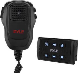 Marine Bluetooth Receiver and Audio Controller Kit Wireless Bluetooth Adapter for Stereo with IPX6 Mic AUX/USB Input Audio Transmitter and Receiver for Boats UTVs and ATVs 3.8x2.2x1.9