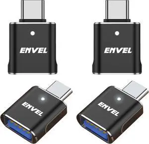 USB to USB C Adapter USB3 5Gbps High Speed Data Transfer OTG Converter Thunderbolt3 to USB Female Compatible with  iWatch iPhone 15 Pro Max iPad Air 4 5 Mini 6 (Black C USB C Male)