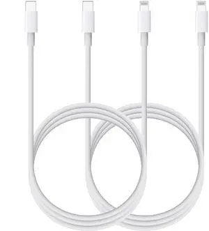 6FT 2Pack  USB C Lightning Cable Power Delivery iPhone Charger Lightning USB C MFi Certified for iPhone 14 13 12 11 Pro Max XS MAX XR X 8 7 Plus 6 S SE 5 iPad