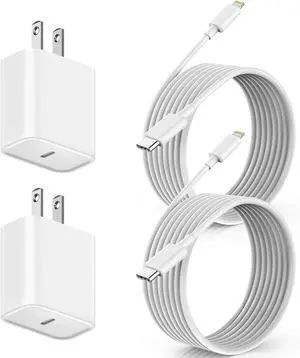 Fast  iPhone Charger 2Pack  Charge Cable iPhone Charger Fast Charging 6Foot Phone Charging USB C Charge Adapter 6FT Type C to Lightning Cable for iPhone 14/13/12/11 Pro Max/XR/XS/SE2022/iPad