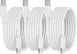 3pack USB C to USB C Cable 60w (3A) 3FT Fast Long Charger Cord for iPhone 16/15/15 Pro/15 Plus/15 Pro Max iPad Pro12.9/11 iPad mini 6 iPad Air 4/5  S23/22