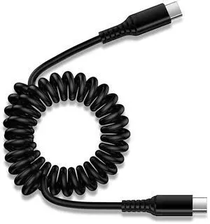 Coiled USB C Charger Cable Car Carplay 3ft for iPhone 16e 16 Pro Max  Galaxy S25 Edge S25 Ultra S25+ A16 S24 Plus FE Retractable Short Android Auto Fast Charging Type C to C Phone Power Cord