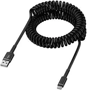 Android Auto USB C Coiled Cable 5FT  S25 Ultra Phone Charger Data Transfer USB C CarPlay Cable Fast Charging for  Galaxy S25+ S24FE A35 A23 A16 S23FE S24 Ultra S22 A25 iPhone 16 Pro Max