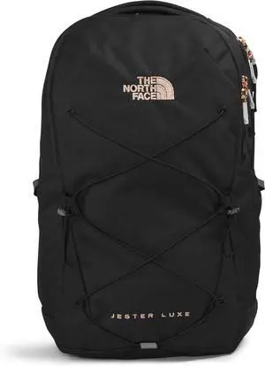 The North Face Womens Every Day Jester Laptop Backpack TNF Black/Burnt Coral Metallic One Size
