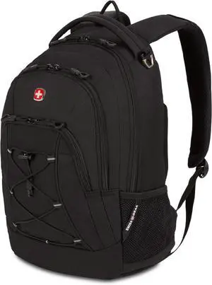 1186 Bungee Backpack Black 17-Inch