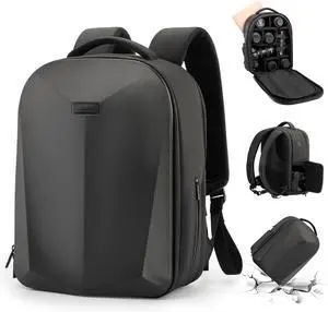 Hardshell Camera Backpack Professional Camera Bag for Photography 15.6 Laptop Compartment Tripod holder Outdoor Travel Camera Case for Canon Nikon  DSLR SLR Mirrorless Camera & Lenses