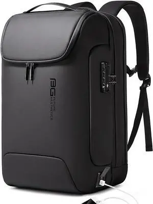 Mens Anti-Theft Backpack Waterproof Fashion Travel Backpacks High Tech Backpack with USB3.0 Charging Port Business Laptop Backpack Fits 17.3 Inch Notebook