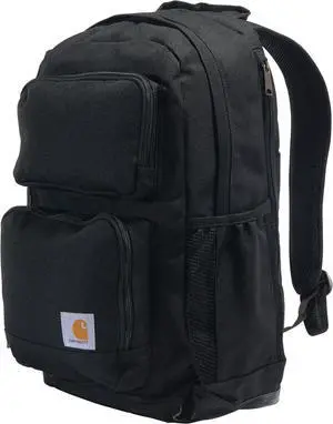 28L Dual-Compartment Backpack Durable Pack with Laptop Sleeve and Duravax Abrasion Resistant Base Black