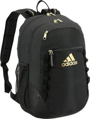 Excel Backpack for Men & Women  Durable Large Athletic Laptop Bag Black/Gold Metallic One Size