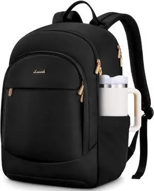 Laptop Backpack for Women 17.3 Inch Business Backpack Purse Large Capacity Casual Daypack Work Computer Backpack Travel Backpack for College Black