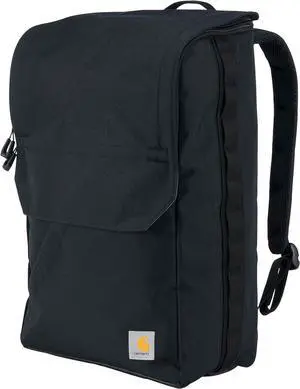 21L Top-Load Backpack Durable Water Resistant Coated Canvas Base W/ 17 Laptop Sleeve Black