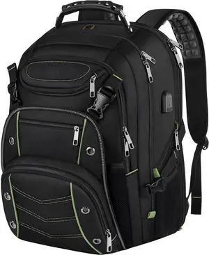 18.4 Inch Laptop Backpack for Men and Women 55L Extra Large Gaming Laptops Backpack with USB Charger Port TSA Friendly Flight Approved and RFID Anti-Theft Pocket