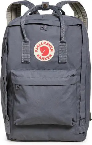 Fjallraven Womens Kanken Laptop Backpack 17 Super Grey One Size