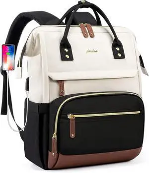Backpack for Women Work Bags: 15.6 inch Laptop Backpack Purse Waterproof Backpacks with USB Charger College Bookbag Casual Business Computer Backpack for Travel Nurse Teacher