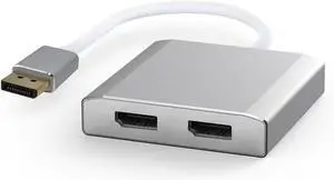 Displayport to Dual Displayport MST DP to 2 DP Splitter Multi Stream Transport Hub for Mac and Windows7/8/10