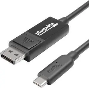 USB C to DisplayPort Bi Directional Cable 6 feet (1.8m) Up to 4K at 60Hz USB C DisplayPort Cable - Compatible with Thunderbolt and USB-C - Driverless
