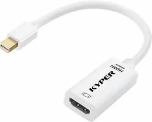 US-2788 1 Pack 4K MDP Mini DisplayPort to HDMI Adapter Mini DP Compatible for Thunderbolt MacBook Pro MacBook Air Mac mini  Surface Pro 3/4 etc (1)