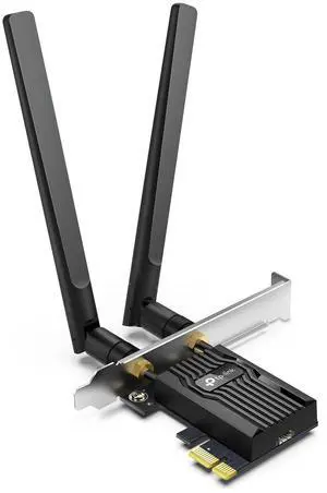 WiFi 6 PCIe WiFi Card for Desktop PC AX3000 (Archer TX55E) Bluetooth 5.2 WPA3 802.11ax Dual Band Wireless Adapter with MU-MIMO Ultra-Low Latency Supports Windows 11 10 (64bit) Only