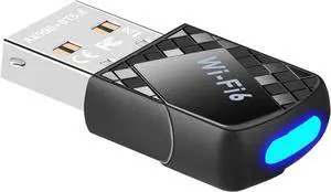 AX900Mbps USB WiFi 6 Adapter for PC 2-in-1 Bluetooth 5.4 WiFi Adapter.2.4G/5G Dual-Band Wireless Network Transceiver Adapter for Laptop Desktop WPA3 Supports Windows 11/10 Black