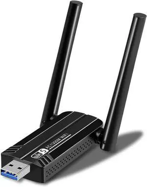 1.3G USB 3.0 WiFi Adapter Dual Antennas 5G/2.4G Wireless WiFi Network Adapter Dongle for Desktop Computer Laptop PC Supports Windows11/10/8/7/Vista/XP Mac OS 10.9-10.15