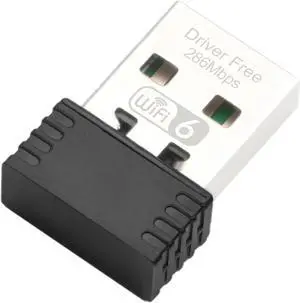 USB WiFi Adapter for Desk PC Laptop Windows 7 10 11 WiFi 6 300Mbps 2.4GHz Wireless Network Receiver 802.11ax Mini USB Wi-Fi LAN Card Driver-Free External Network Card
