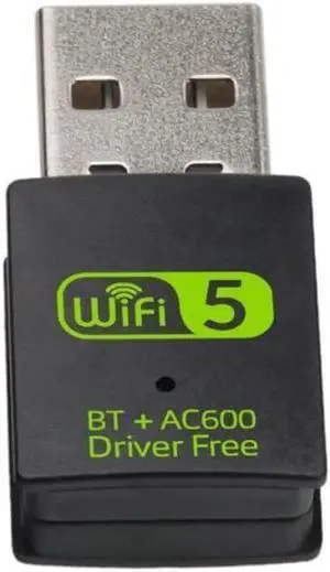 Bluetooth Dongle WLAN USB Stick 600Mbps USB WiFi Bluetooth Adapter PC Dual Band 2.4GHz/5GHz Wireless Wi-Fi Network Card