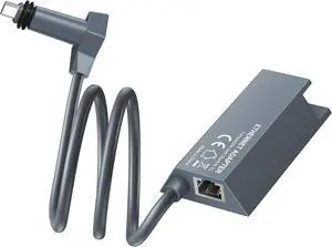 Starlink Ethernet Adapter V2 Compatible with Gen 2 Starlink Rectangular Dish and Mesh WiFi Router Converts Starlink to RJ45 Gigabit Ethernet for Connecting Wired Network Devices (3.3FT/1M