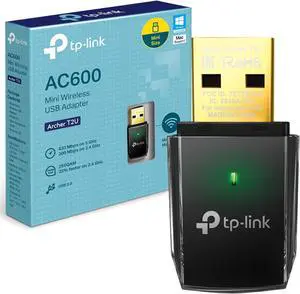 Archer T2U 11AC USB WiFi Adapter - Dual Band 2.4G/5G AC600 Wireless Network Card WiFi Dongle Mini size Supports Windows (XP/7/8/8.1/10) Mac OS (10.7~10.14)