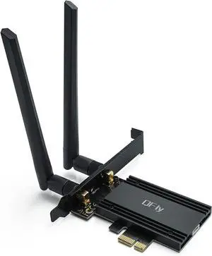 PCIe WiFi 6E Card AX210 Network Card Adapter for PC Gaming Bluetooth 5.3 Tri-Band (802.11ax) 5400Mbps 6GHz Wireless LAN Cards with MU-MIMO OFDMA Support Windows 10/11 (64-bit)
