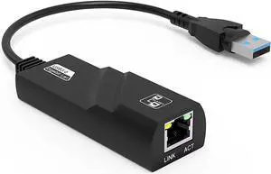 Ethernet Network Adapter USB 2.0 to RJ45 10/100M LAN Wired Adapter - Plug and Play Driverless and Compatible with MacBook Steam Deck Switch Windows Chromebook Linux