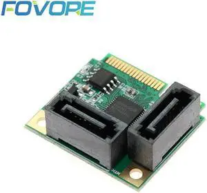 Adapter Card mini PCI e to 2 ports SATA III Converter Card mini PCI e SATA 3.0 HDD SSD Expansion Card