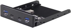 Arrival 20 Pin to USB3.0 Type-C Female Front Panel Floppy Bay USB Hub Adapter Connector