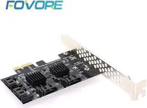 PCIE to SATA Card PCI-E Adapter PCI Express to SATA3.0 Converter 4-Port SATA III 6G Expansion Controller Card Adapter IPFS