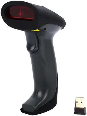 1D Laser wireless handheld barcode scanner 2.4GHZ auto-scanning barcode reader manufacture scanning gun with memory EVAWGIB