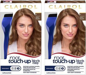 Clairol Root Touch-Up Permanent Hair Color, 6 Light Brown, 2 Count