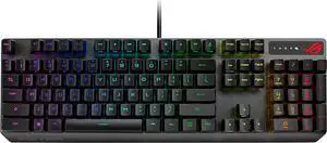 Mechanical Gaming Keyboard - ROG Strix Scope RX | Red Optical Mechanical Switches | USB 2.0 Passthrough | 2X Wider Ctrl Key for Greater FPS Precision | Aura Sync, Armoury Crate RGB Lighting