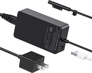 Surface Pro Charger 65W, Compatible with Surface Pro 3/4/5/6/7 Power Supply Adapter, Compatible for Both Microsoft Surface Book Laptop/Tablet, Works with 65W&44W&36W&24W
