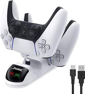 PS5 Controller Charger Dual Charging Ports PS5 Charging Station ,Controller Type-C Fast Dual Charging Station Dock with LED Indicator for Sony Playstation 5 with Dual Detachable USB C Ports