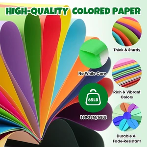 TUXIYA 100 Sheets 5" X 7" Colored Cardstock, 50 Colors Card Stock TUXIYA 100 Sheets 5" X 7" Colored Cardstock, 50 Colors Card Stock