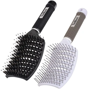 Boar Bristle Hair Brush Set Wet/Dry Detangler for All Hair Types Boar Bristle Hair Brush Set Wet/Dry Detangler for All Hair Types