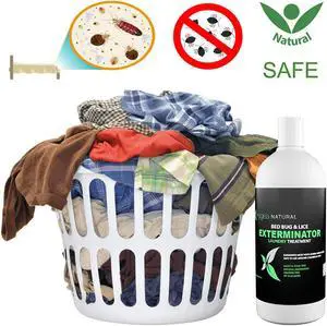 Bed Bug & Lice Killer Laundry Detergent - For Household Protection - Fast Acting - Children & Pet Safe - Non Toxic - Odorless, Natural, and Non Staining - 32 oz