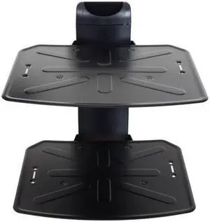 VideoSecu 2 Tier Shelf DVD Player Wall Mount under TV LED Plasma for AV Component Game Console Cable Box DVR Bracket WP6